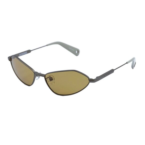NEW JACQUEMUS SUNGLASSES, GUNMETAL WOMEN EYEWEAR BAMBINO METAL JAC/68 C4 main image 2